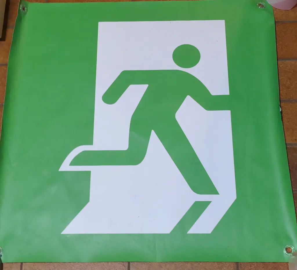 Bâche sortie de secours