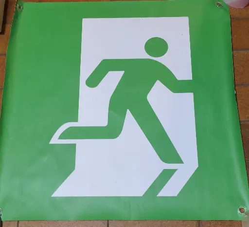 Bâche sortie de secours